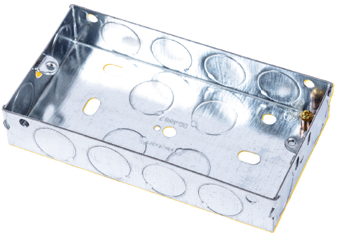 E12 NIGLON 25mm Steel 2G Switch & Socket Back